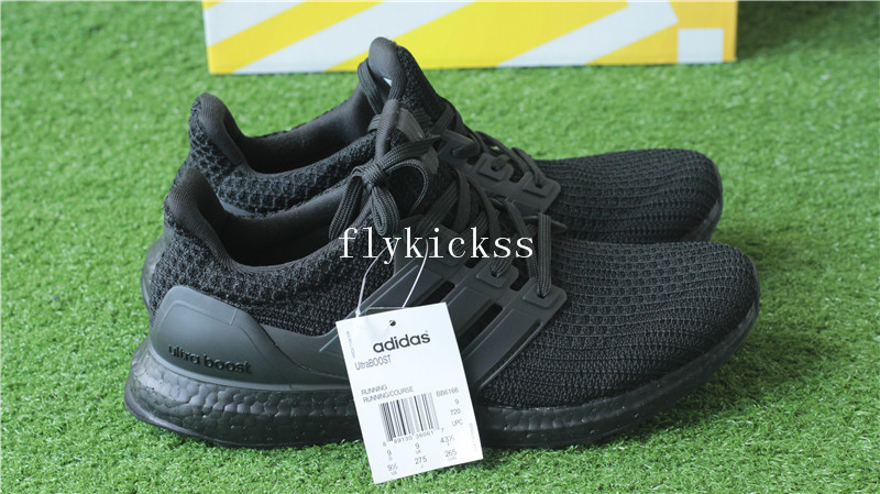 Real Boost Adidas Ultra Boost 4.0 Triple Black BB6166